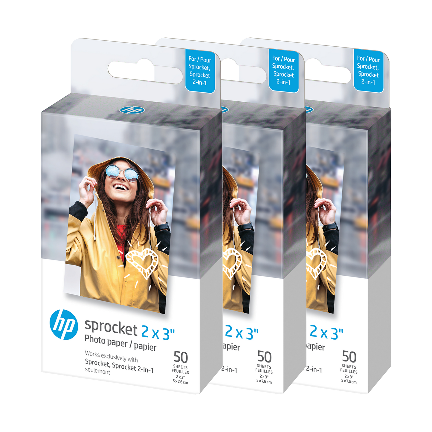 HP 2x3" Zink instant Photo Paper (150 Pack) Compatible with HP Sprocket Photo Printers. (Copy) hpsprocket