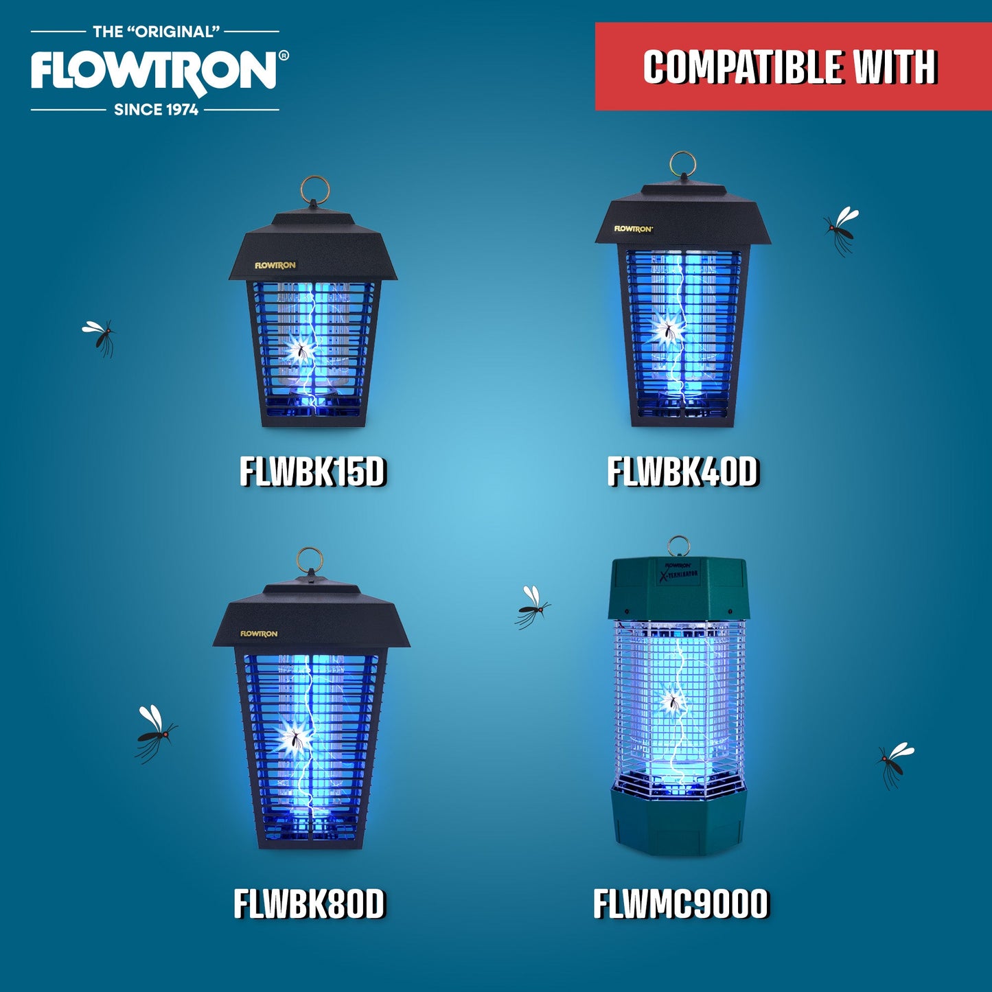 Flowtron SP-200 Security Lantern Pole for Outdoor Bug Zappers