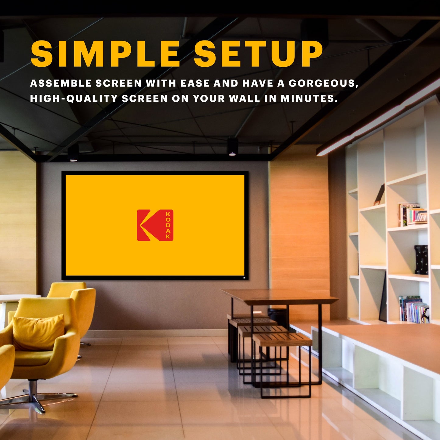 KODAK Projector Screen with Fixed Frame