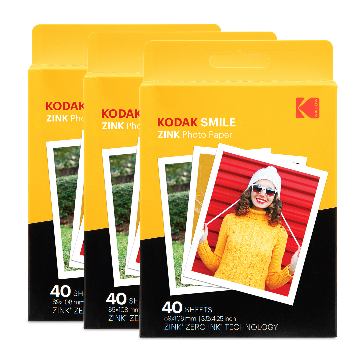KODAK 3.5x4.25 inch Zink Instant Photo Paper (120 Pack)