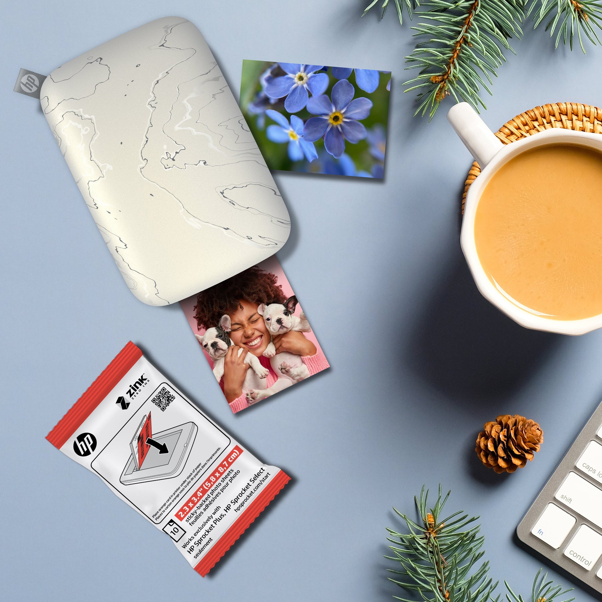 HP Sprocket 2.3" x 3.4" Premium Zink Sticky Back Photo Paper (50 Sheets) hpsprocket