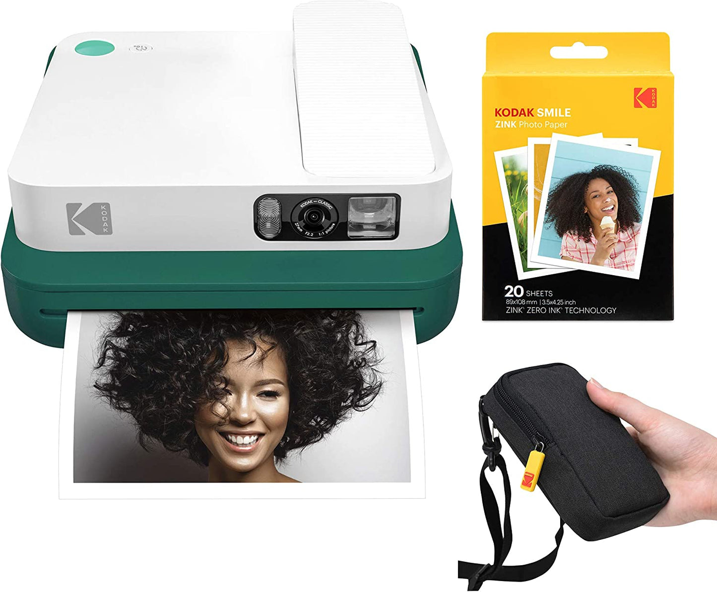 KODAK Classic Digital Instant Camera with Bluetooth (Green) Starter Kit