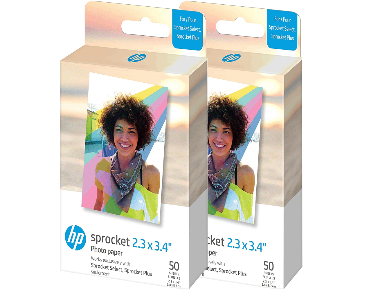 HP Sprocket 2.3" x 3.4" Premium Zink Sticky Back Photo Paper (100 Sheets) hpsprocket