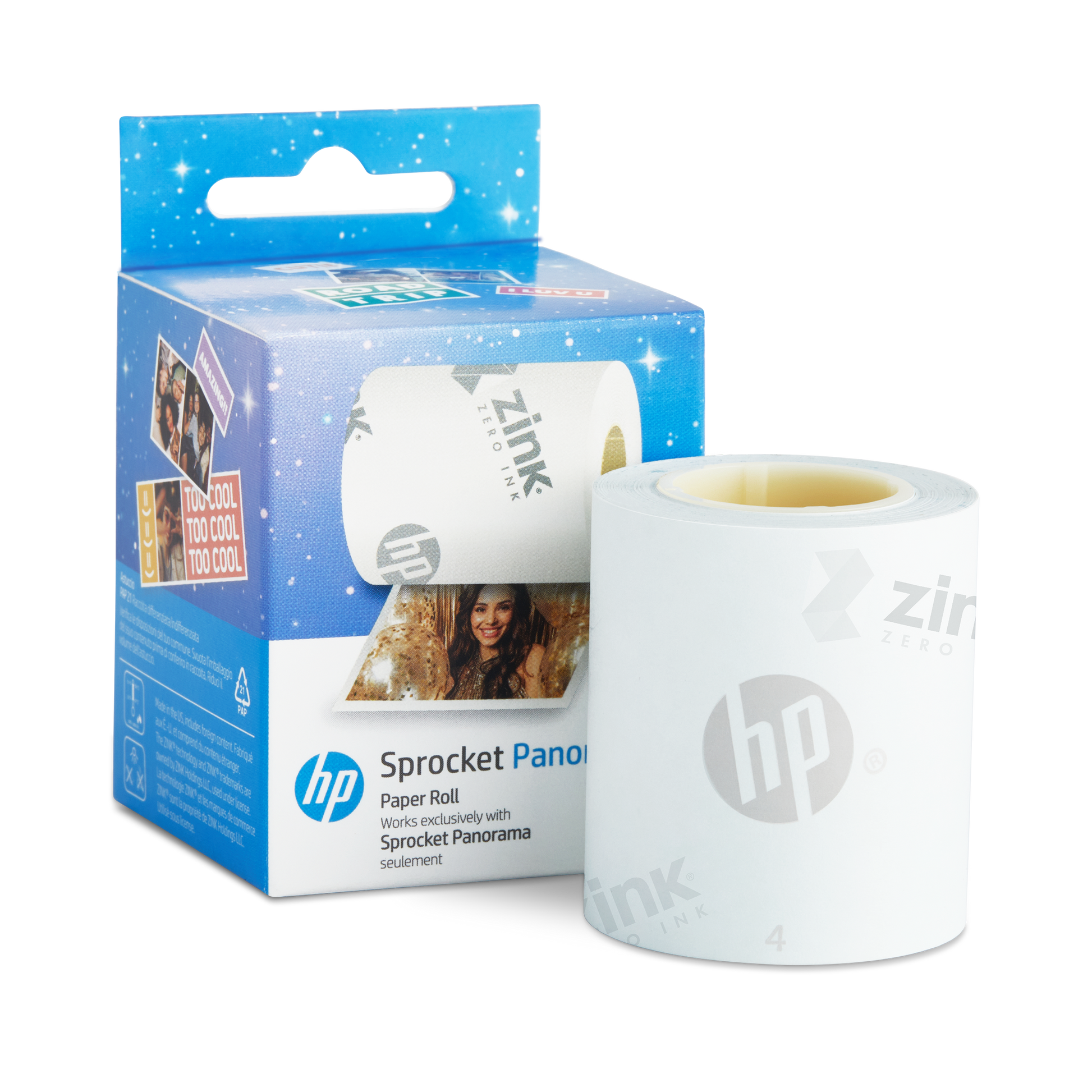 HP Sprocket Panorama 16.4’ (5 Meter) Zink Paper Roll Sprocket Printers