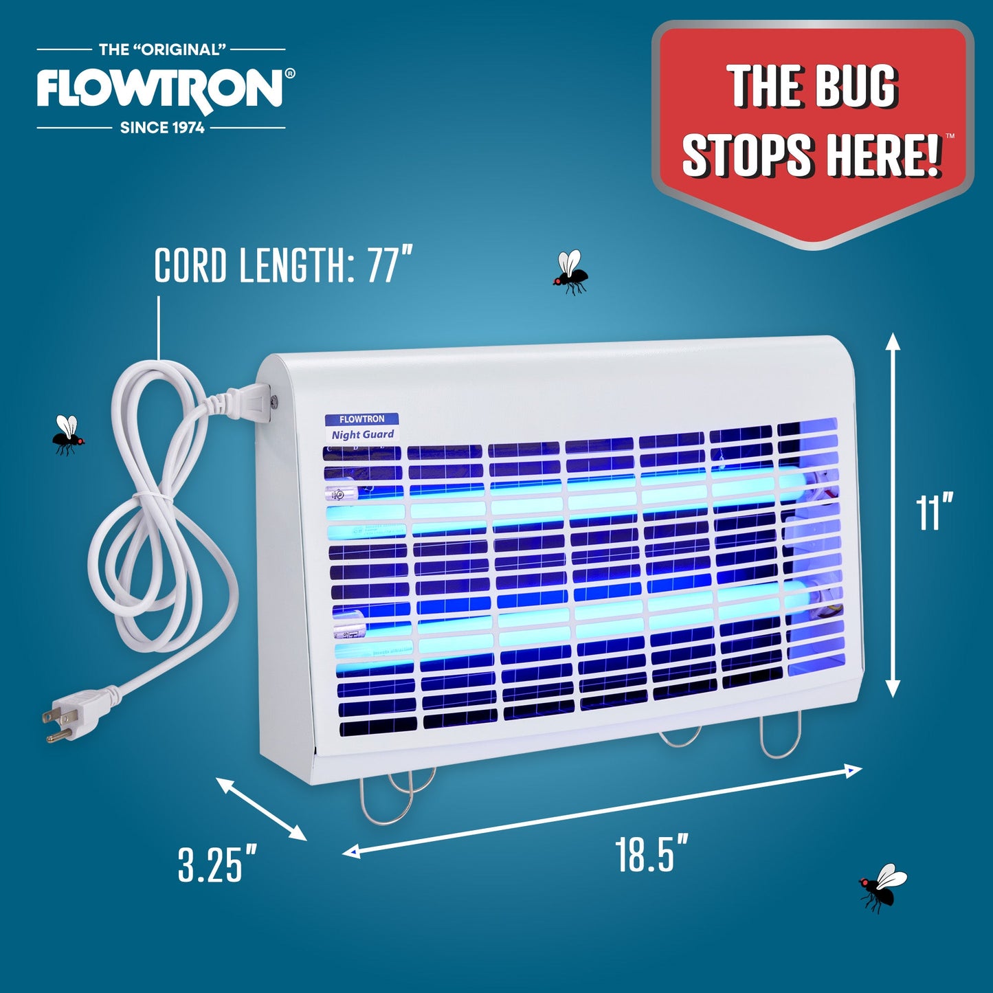 Flowtron 30W Portable Indoor Fly Killer, 500 sq.ft coverage