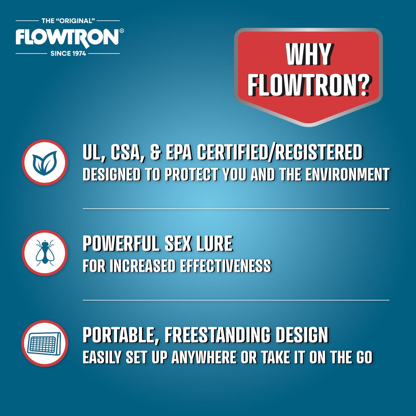 Flowtron 30W Portable Indoor Fly Killer, 500 sq.ft coverage