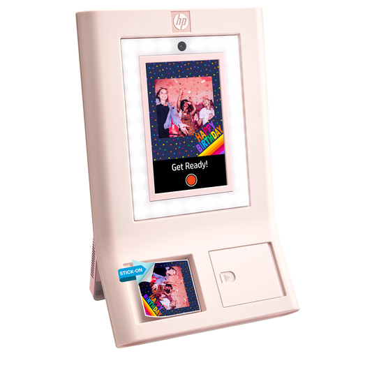 HP Sprocket Photobooth Instant 3x4” Color Photo Printer (Pink) (HPISPPBPKTEST) Sprocket Printers