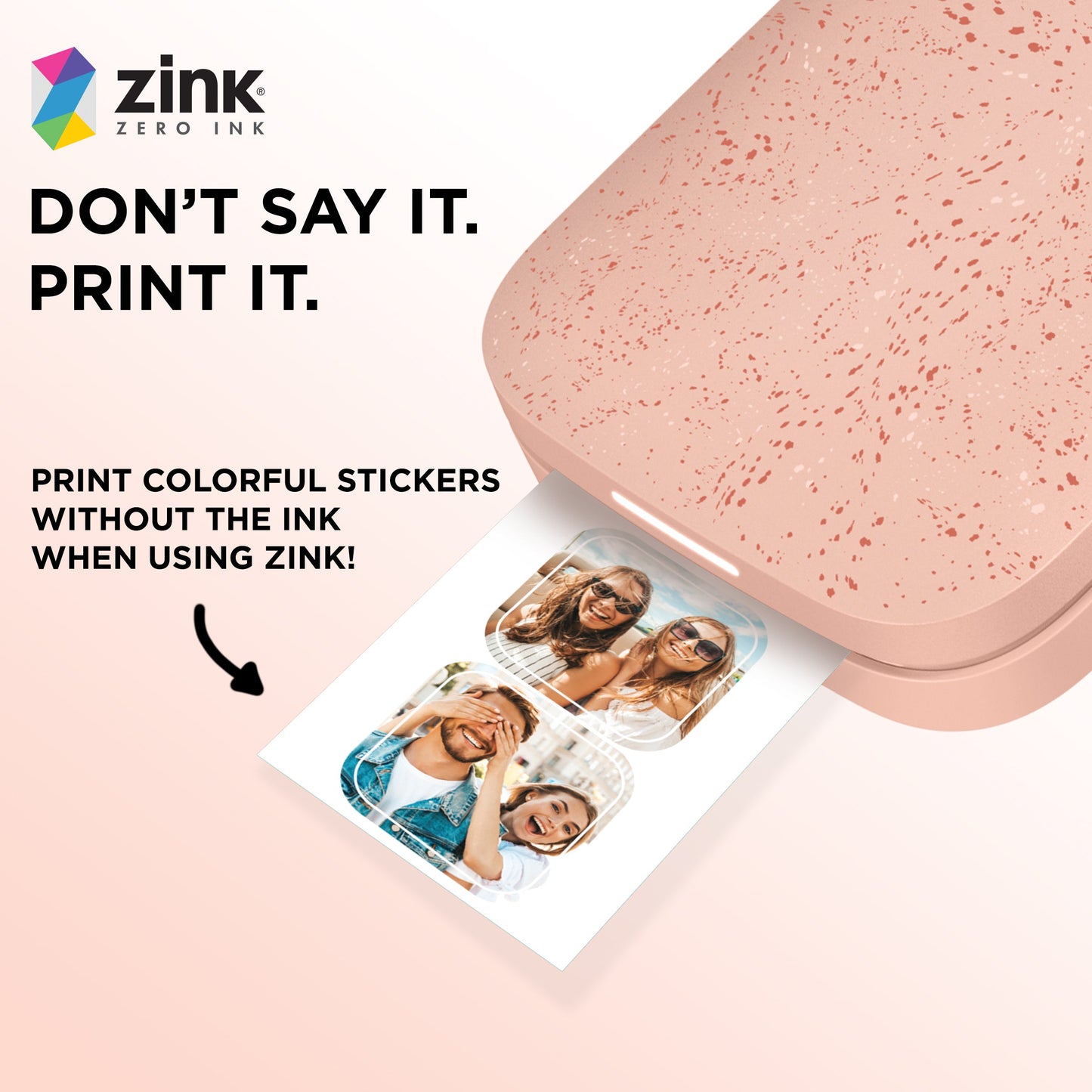 HP Sprocket 2"x3" Premium Zink Pre-Cut Sticker Photo Paper, 30 Sheets, Compatible with HP Sprocket Photo Printers hpsprocket