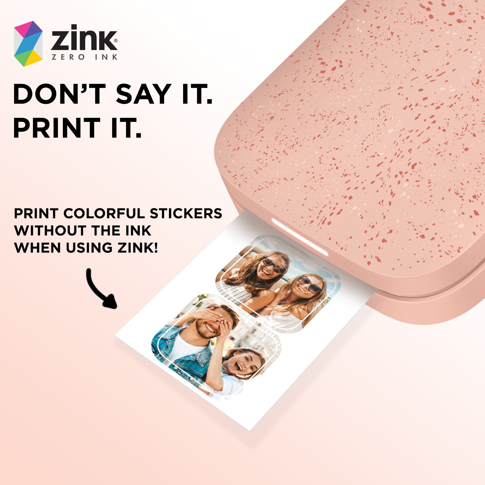 HP Sprocket 2"x3" Premium Zink Pre-Cut Sticker Photo Paper, 30 Sheets, Compatible with HP Sprocket Photo Printers hpsprocket