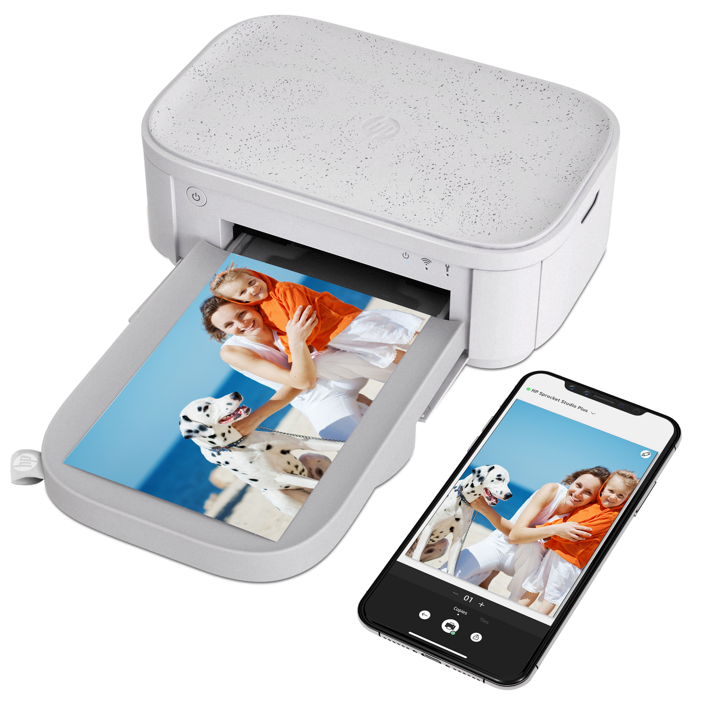 HP Sprocket Studio Plus Photo Printer -  Prints 4x6” Photos from Your iOS & Android Device Sprocket Printers