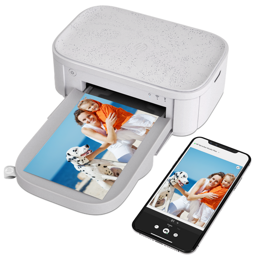 HP Sprocket Studio Plus Photo Printer -  Prints 4x6” Photos from Your iOS & Android Device Sprocket Printers