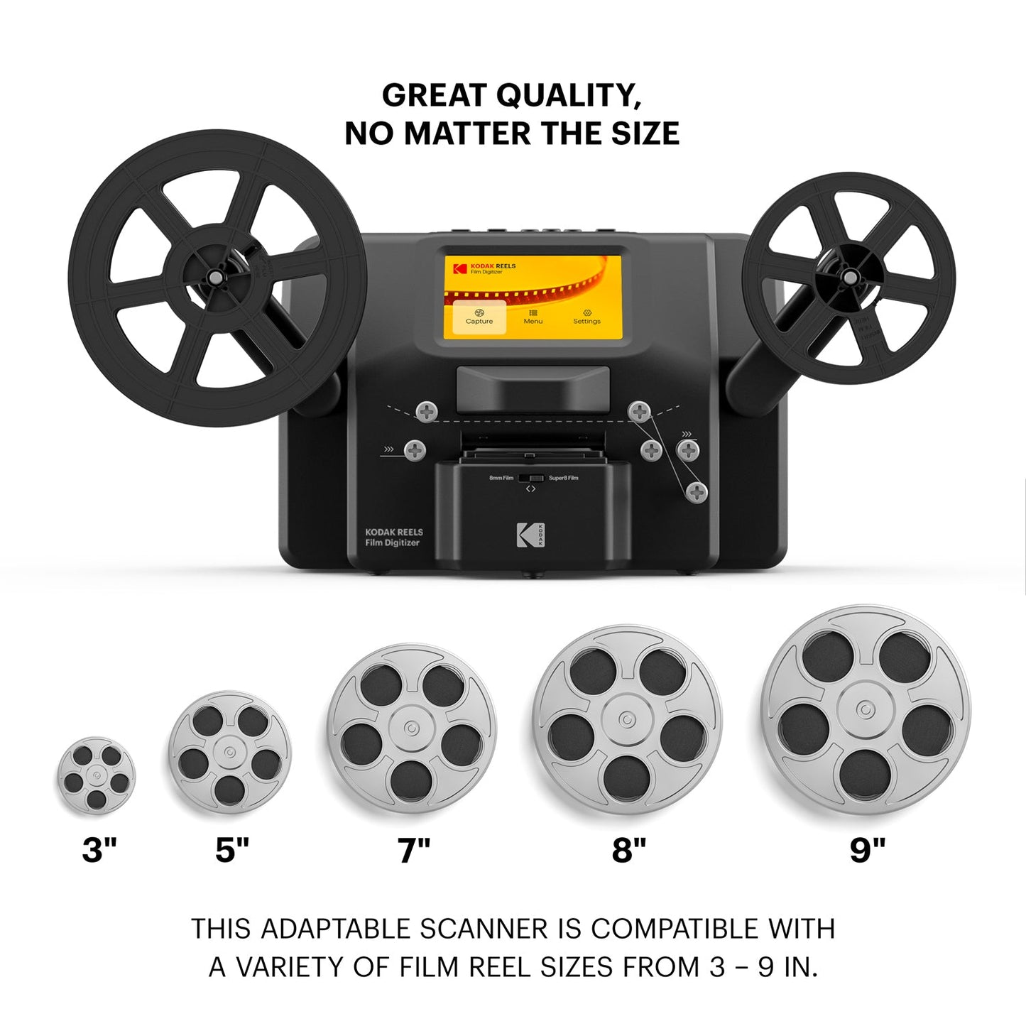 KODAK REELS 8 mm Film Digitizer Converter