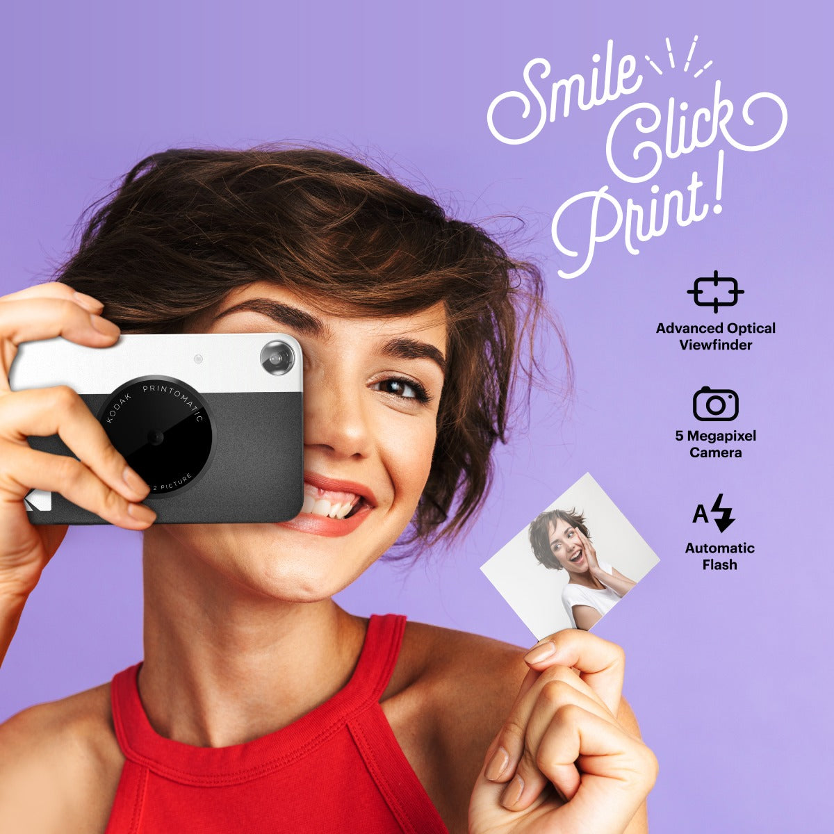 KODAK PRINTOMATIC Instant Print Camera