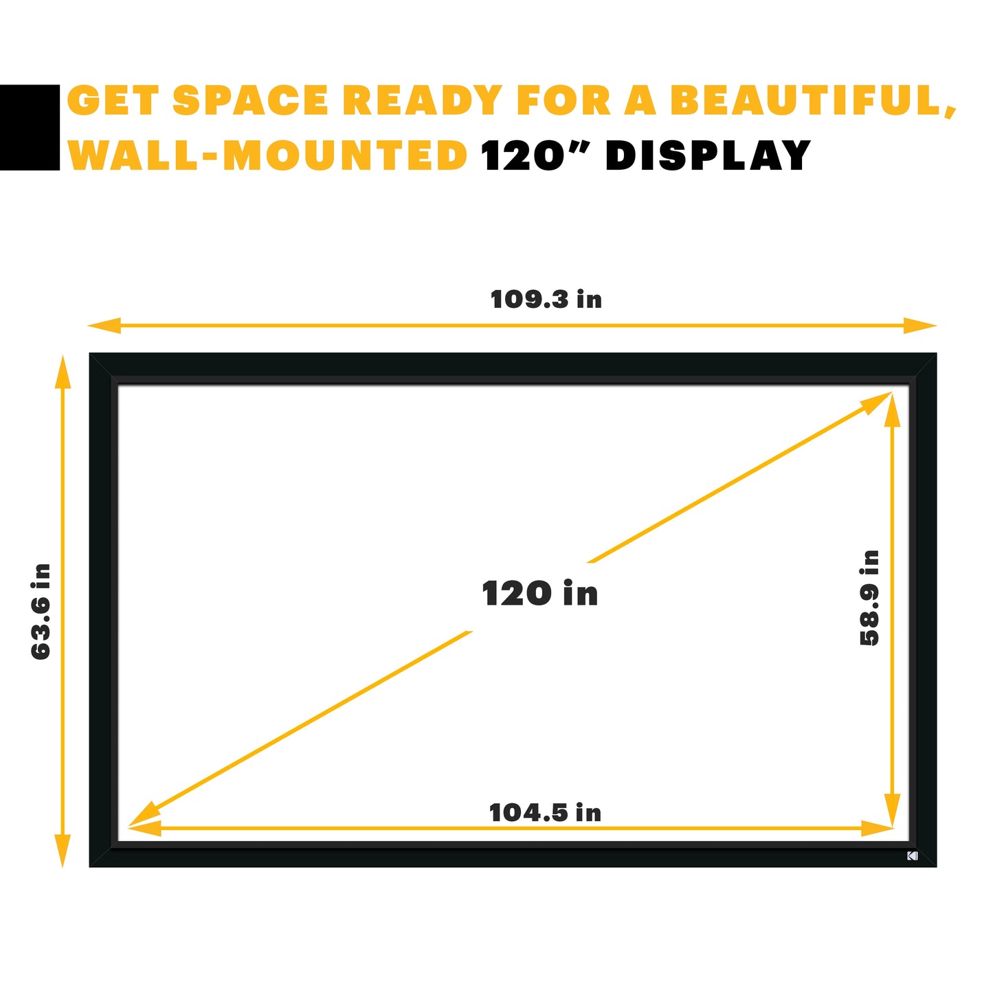 KODAK Projector Screen with Fixed Frame