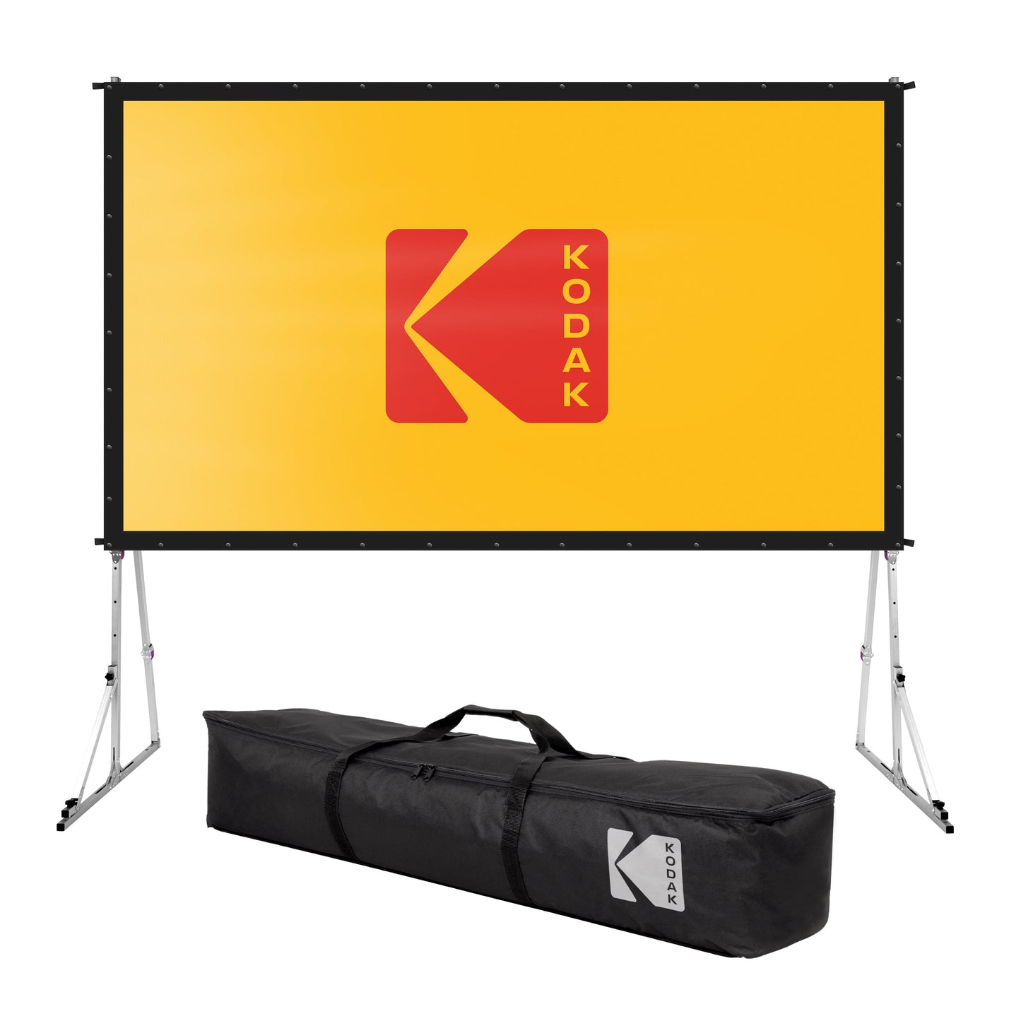 KODAK Portable Projection Screen with Foldable Legs and Front Projection