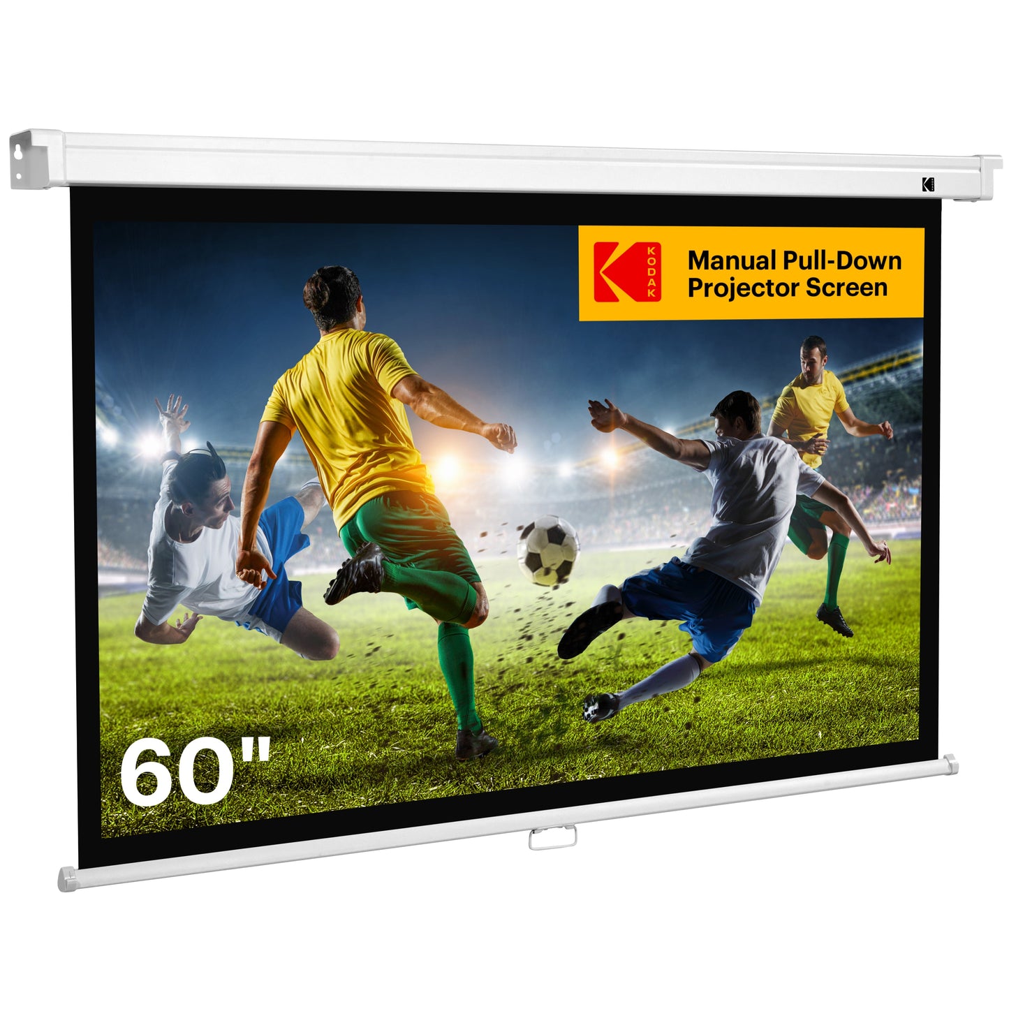 KODAK Manual Pull-Down White Projector Screen