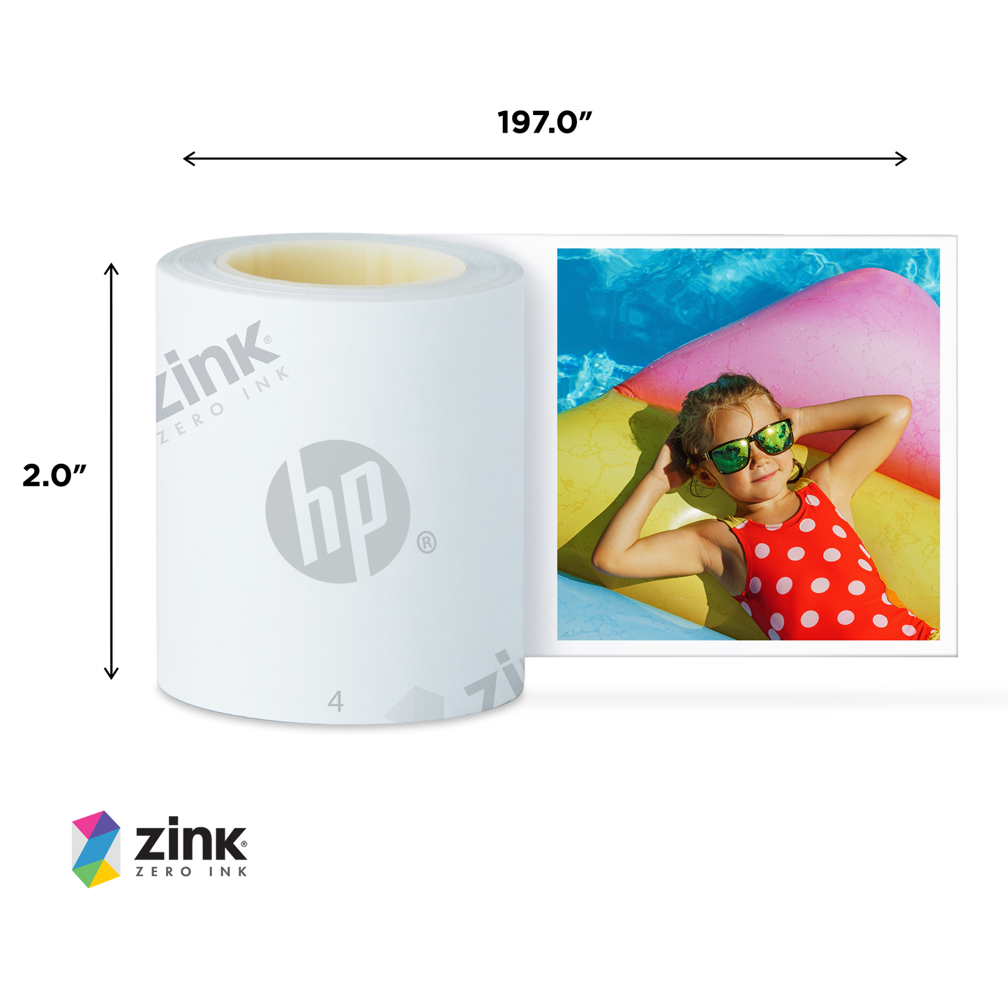 HP Sprocket Panorama 49.2’ (15 Meter) 3 Zink Paper Roll Bundle pack