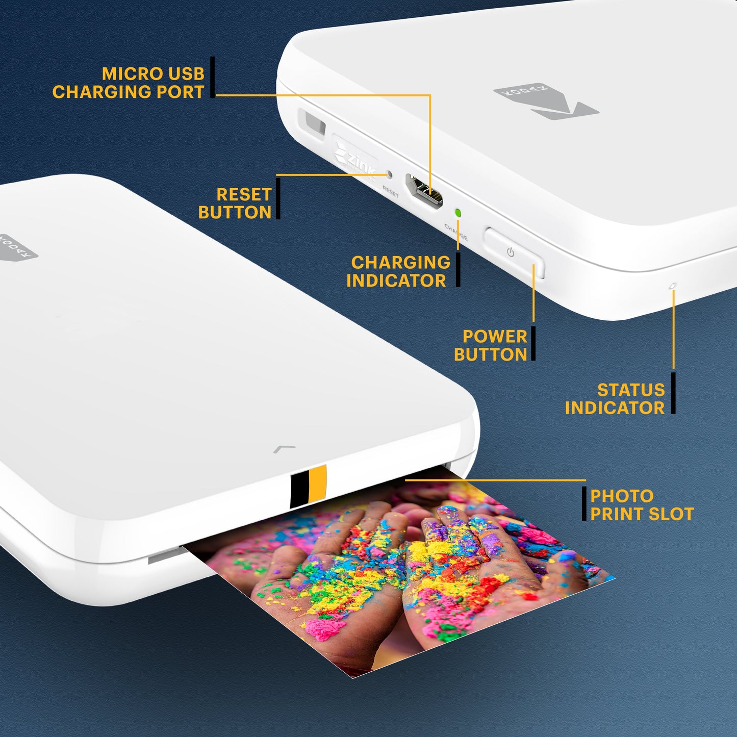KODAK Step Slim Instant 2x3 Photo Printer